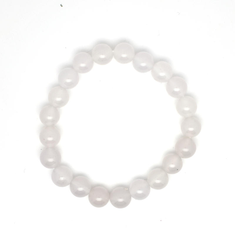 agate blanche 8 mm