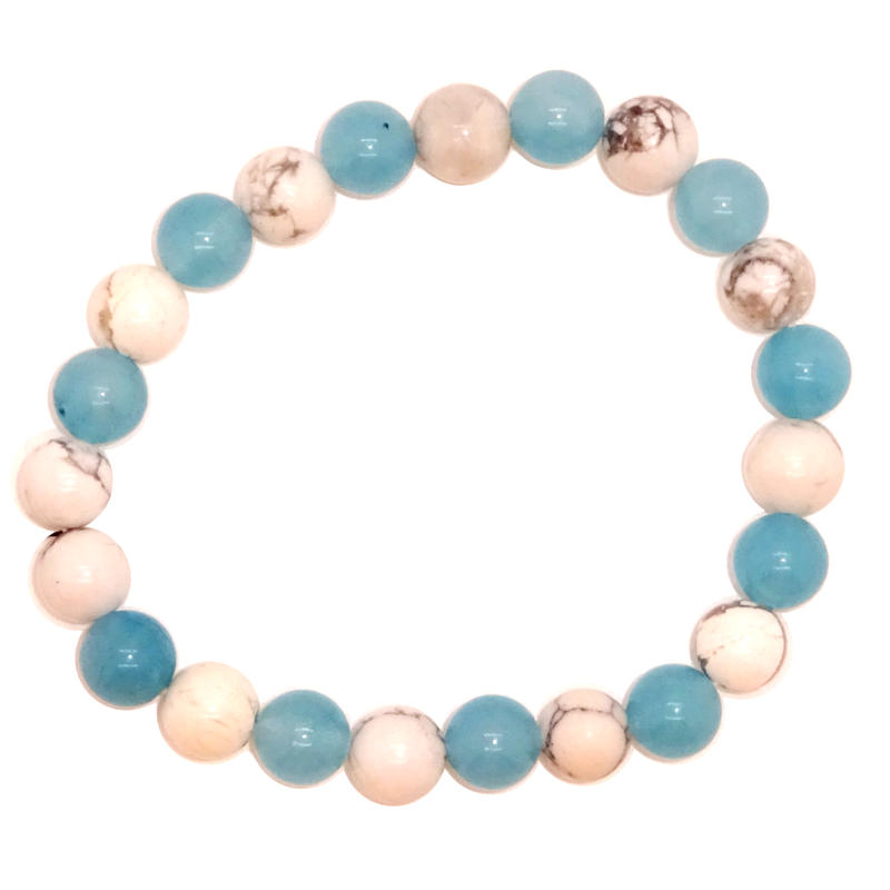 bracelet bleu howlite