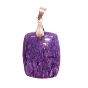 Pendentif percé en Charoïte